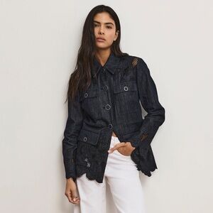 Veronica Beard Kiki Eyelet Jacket $798 New with tag